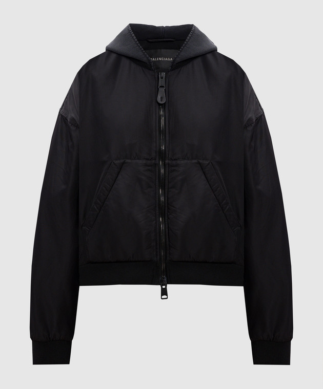 b*い様 BALENCIAGA city series bomber Мужской черный пуховик BALENCIAGA купить в интернет-магазине
