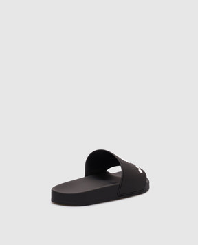 Balenciaga Чорні слайдери з логотипом 689031W1SA6