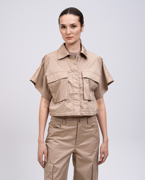 Parajumpers Бежевая укороченная рубашка INES 25SPWSICL33