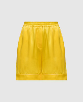 Dolce&Gabbana Жовті шорти із шовку FTC42TFU1NU