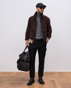Brunello Cucinelli Серый гольф из шерсти и кашемира M2400103