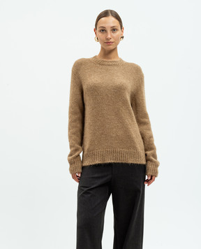 Jil Sander Коричневий светр з вовною альпаки J02GP0189J14628
