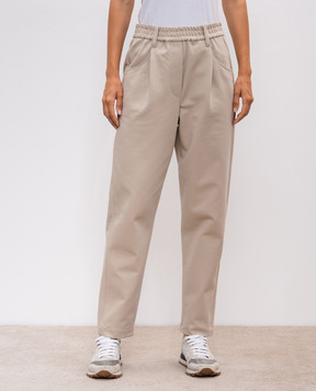 Brunello Cucinelli Бежевые штаны M0R24P7745