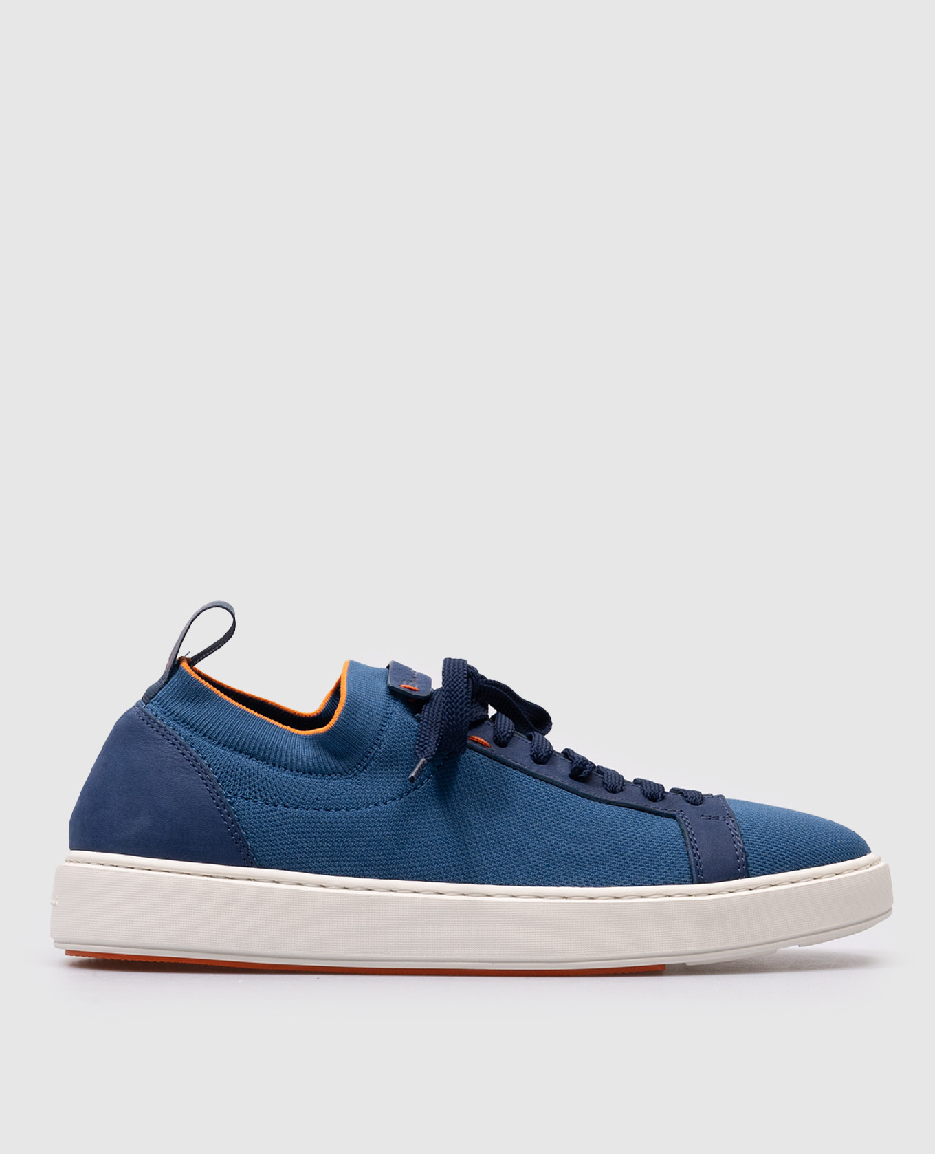 Blue combo trainers with logo