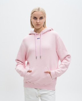 Off-White Розовые худи с вышивкой логотипа Off OWBB064F24FLE001