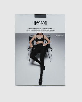 Wolford Черные колготки Individual 100 Den 18975