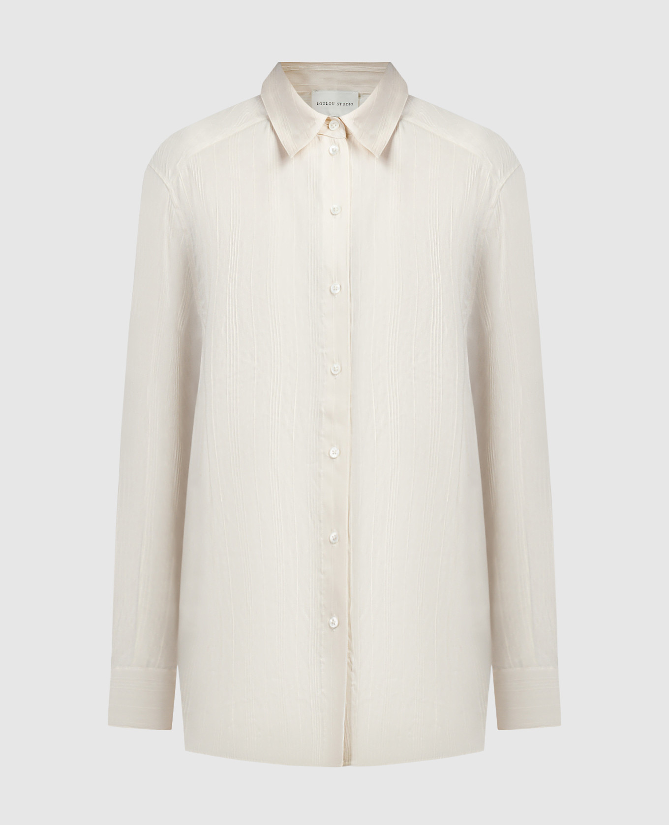 CANISA beige linen and silk shirt