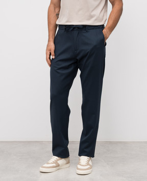 Canali Сині штани з вовни AS04998U1659