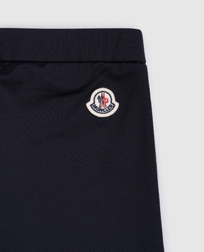 Moncler ENFANT Детские синие леггинсы с логотипом J29548H0000289A2Q1214