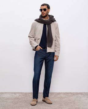 Brunello Cucinelli Синій джемпер M2900100