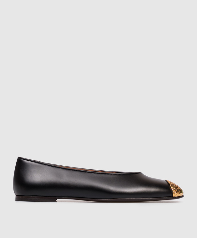 Giuseppe Zanotti Черные кожаные балетки Georgia I560004