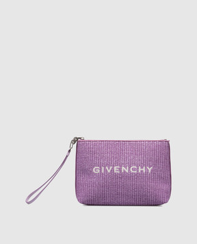 Givenchy Фіолетова косметичка з візерунком логотипа BB60KSB1TX