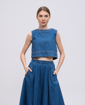 Max Mara Weekend Синий джинсовый жилет MAGIA MAGIA