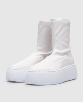 Giuseppe Zanotti Белые кожаные ботинки Alma RW40036
