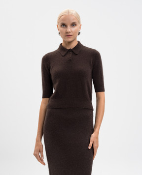 Twinset Коричневое поло с шерстью 252TT3182