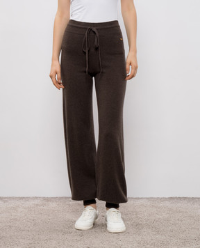 Enrico Mandelli Коричневые спортивные брюки из кашемира 2KD16A5519