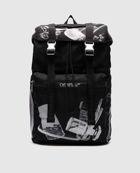Off-White Черный рюкзак в принт X-Ray OMNB118S24FAB001