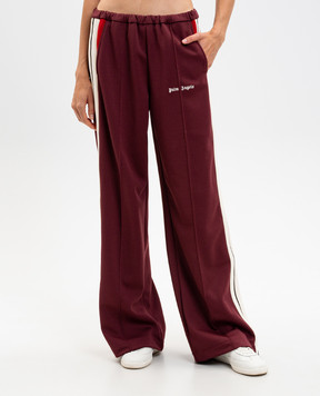 Palm Angels Бордові спортивні штани з логотипом PWCJ039F25FAB001