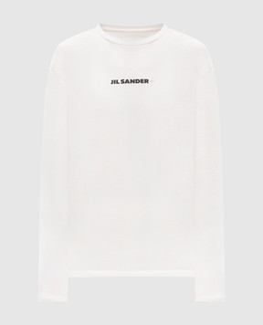 Jil Sander Белый лонгслив с принтом логотипа J40GC0117J20103