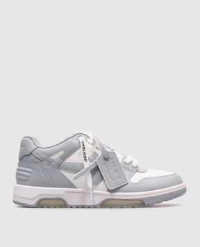 Off-White Сірі шкіряні кросівки Оut Оf Оffice OMIA189C99LEA007