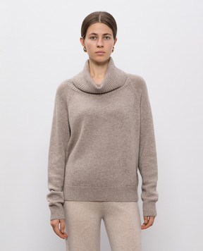 Allude Бежевый свитер из шерсти и кашемира 25517004