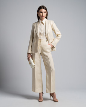 Max Mara Sportmax Бежевая блуза ASTI с кружевом ASTI