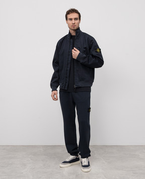 Stone Island Голубая футболка с нашивкой логотипа K1S152100008S0F11