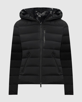 Moncler Черная пуховая куртка Herbe с нашивкой логотипа J20931A0007253132