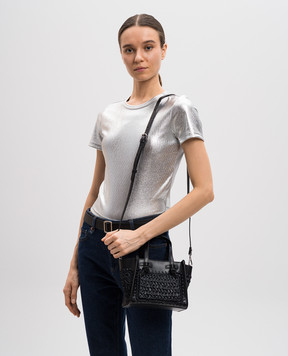 Gianni Chiarini Черная комбинированная плетеная сумка. BS11745COMMTSCY