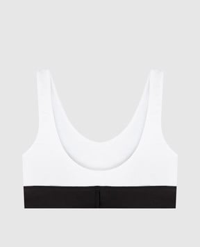 Palm Angels Белый топ с логотипом PWUB002C99FAB003