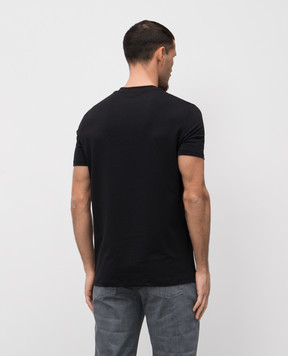 Tom Ford Чорна футболка з нашивкою логотипа T4M081410