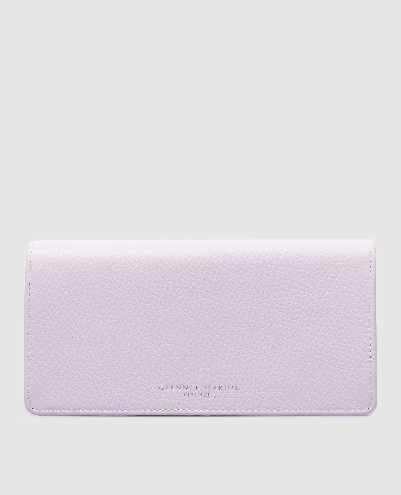 Фиолетовый кожаный кошелек DOLLARO с логотипом