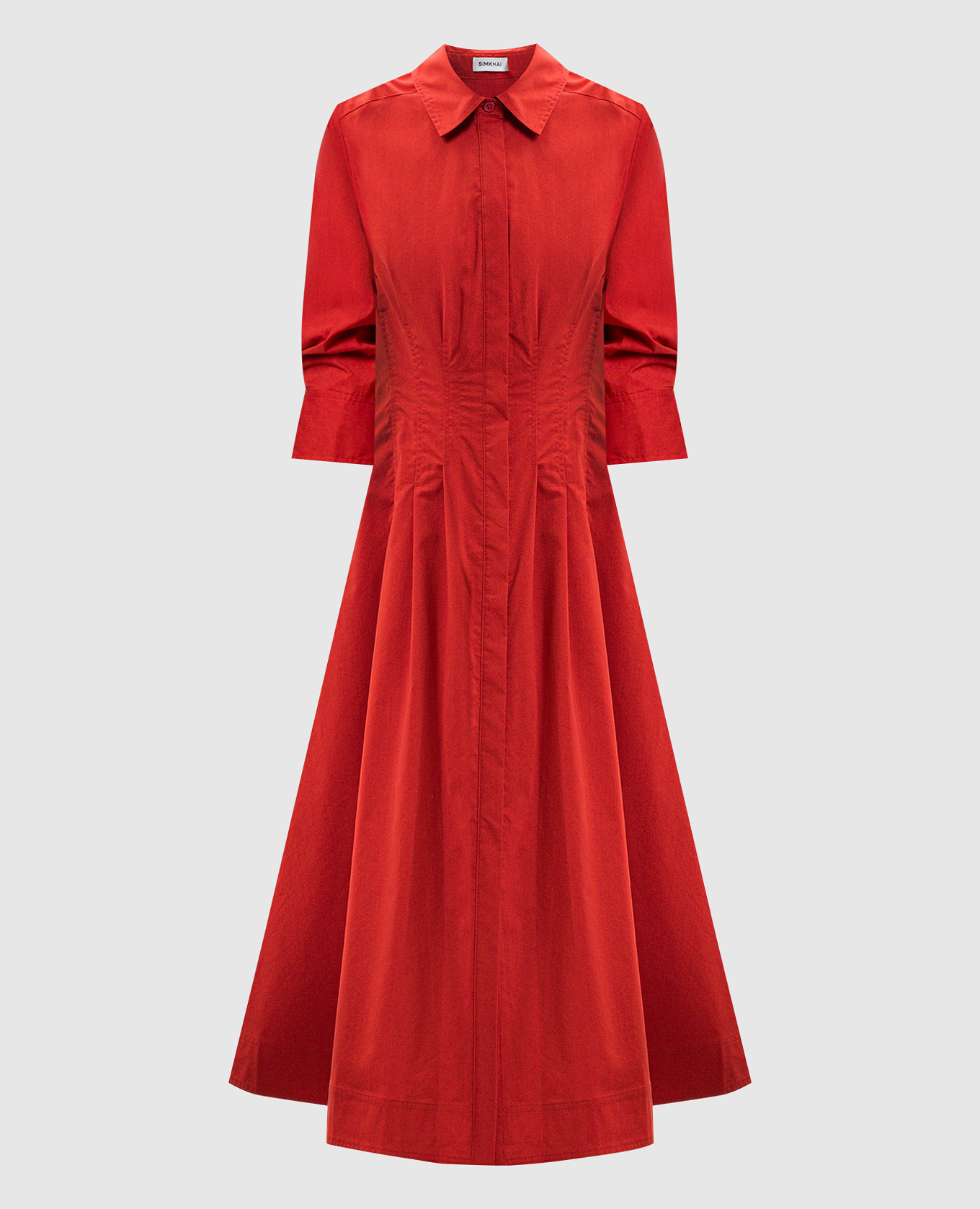 

Красное платье-рубашка Jazz, Красный, Повседневные платья