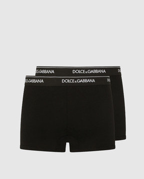 Dolce&Gabbana Набір чорних трусів-боксерів з логотипом M9C07JONN95
