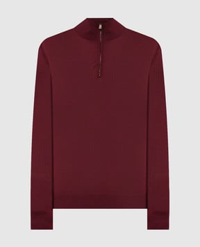 ISAIA Бордовий джемпер з вовни MG8018YP005