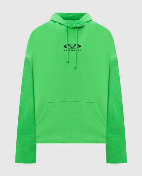 Vetements Зеленые худи с принтом логотипа UA66HD600Em