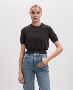 Alexander Wang Зелений топ з логотипом 1KC3231037