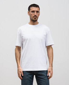 Loro Piana Біла футболка з логотипом FAM8924