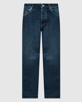 Brunello Cucinelli Синие джинсы с эффектом потертости M241PX1290