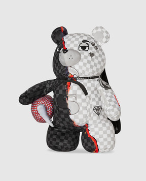 Sprayground Дитячий сірий рюкзак TEDDYBEAR RING OF FIRE MONEYBEAR 910B6476NSZ