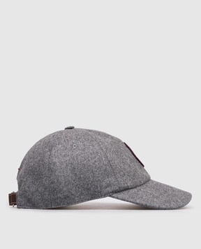 Brunello Cucinelli Дитяча сіра кепка з вовни B038PW330C