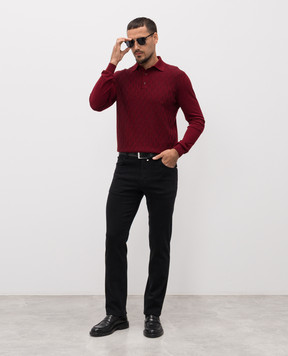 Stefano Ricci Чорні джинси з монограмою MFT53B1020RT43BK