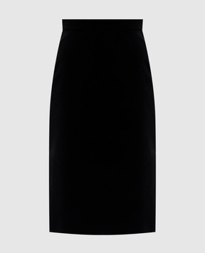 Max Mara Чорна окасамитова спідниця CAPO CAPO