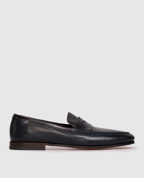 Santoni Сині шкіряні лофери MCNG18837SA4SVOS