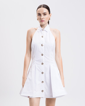 Balmain Біла сукня з відкритою спиною FF1R5128CB09