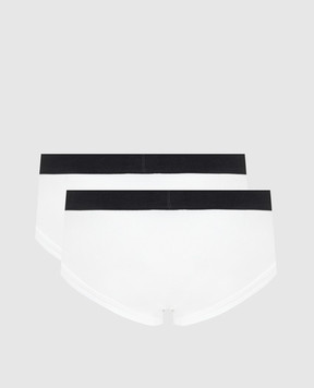 Tom Ford Набор белых трусов с логотипом. T4XC11040