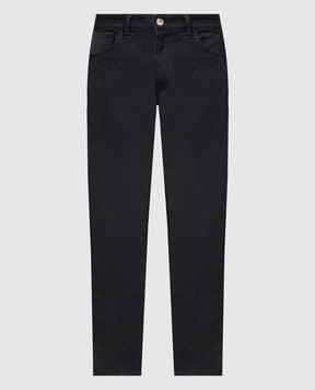 Stefano Ricci Черные джинсы с металлическим логотипом MST41S1020T01309