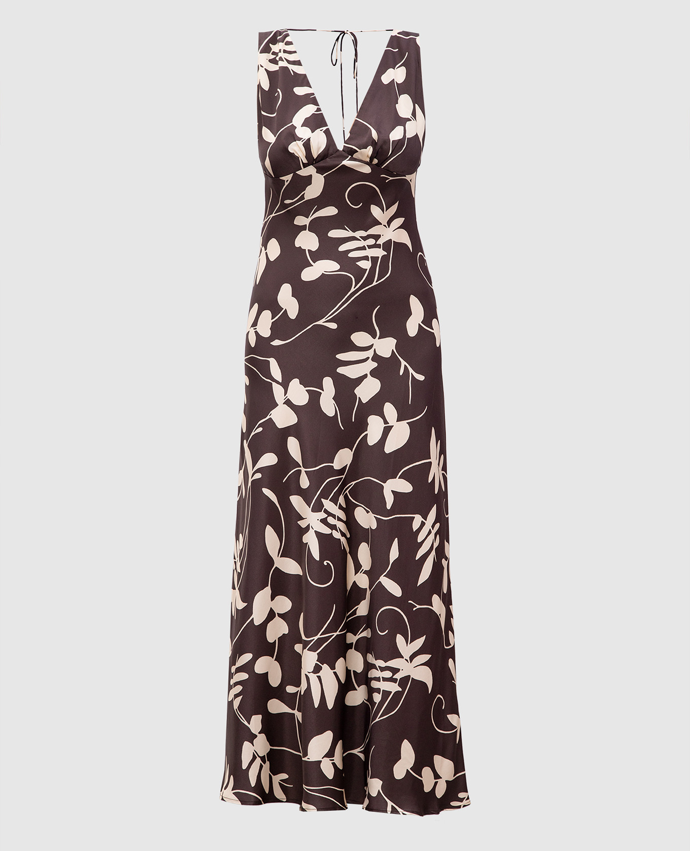 

Коричневое платье макси Amiens, Коричневый, Повседневные платья