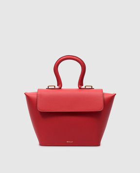 Bally Красная кожаная сумка Belle с логотипом WAC039VT663