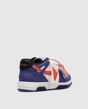 Off-White Фіолетові шкіряні кросівки Оut Оf Оffice OMIA189S25LEA004